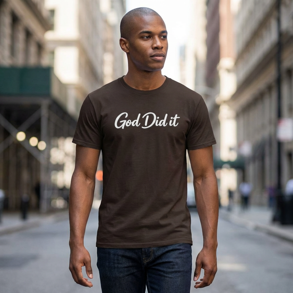 God Did It T-Shirt — Christian Faith Graphic Tee