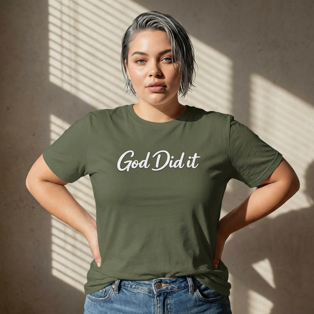 God Did It T-Shirt — Christian Faith Graphic Tee